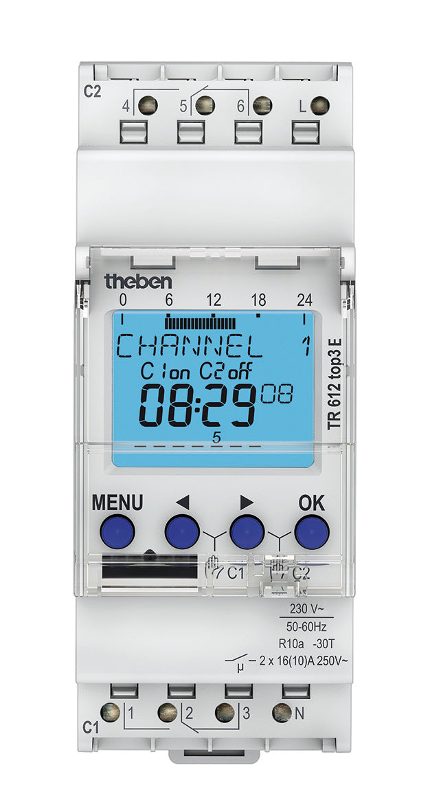 THEBEN 6120087 Digitální spínací hodiny TR 612 top3 E THEBEN 6120087 Digitální spínací hodiny TR 612 top3 E